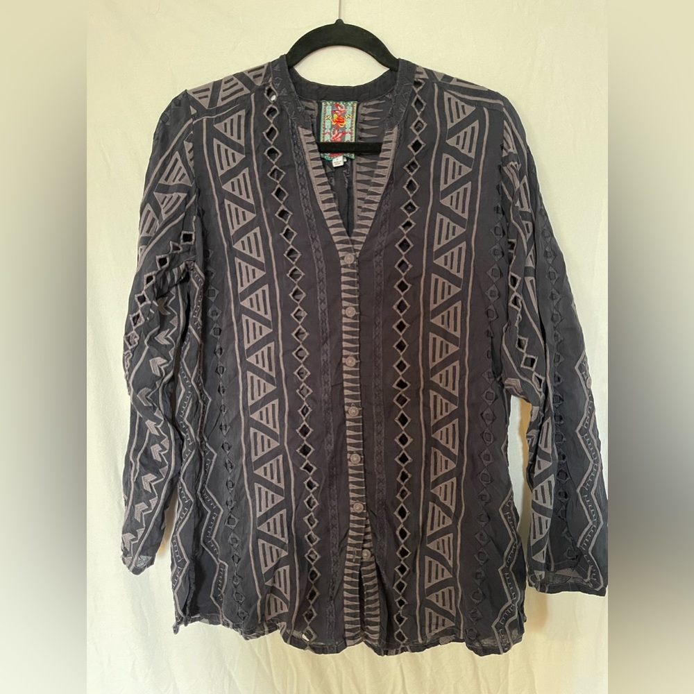 Johnny Was Button Front Tunic